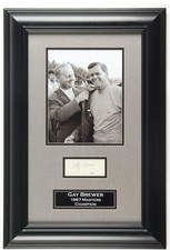 Gay Brewer PGA Golf Signed Custom Framed Cut Display (JSA)