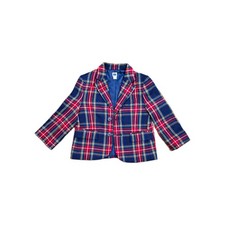 Janie and Jack Toddler Boys Size 2T  Plaid  Blazer Navy/Red/