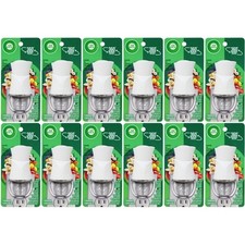 Box of 12x Air Wick Scented Oil Air Freshener Plug in Warmer, White