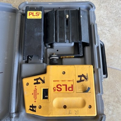 Pacific Laser Systems PLS5 Point Laser Level W/ CASE / For Parts Or Repair