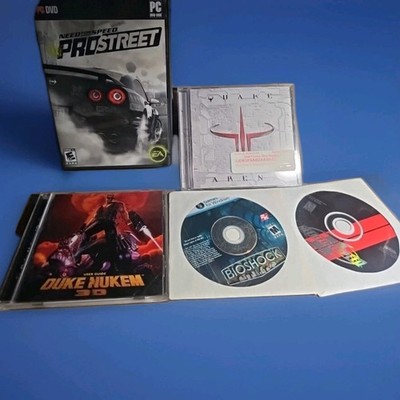 Lot of (5) Vintage 1990s PC Games Quake,Duke Nuken,Need 4 Speed,bioshock