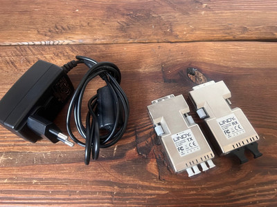 38301 Lindy DVI-D Extender Transmitter and Receiver Video 4 x LC Multimode