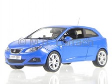 Seat Ibiza SC 2008 blue diecast model car 1/43