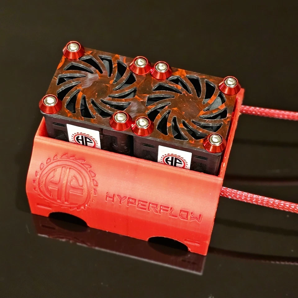 HYPERFLOW FANS DUAL RC COOLING FAN COMPATIBLE WITH TRAXXAS X-MAXX 56MM - Image 3 of 4