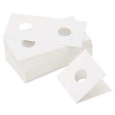 2 x 2 Coin Flips 350 Pack 17.5mm Cardboard Coin Holder Paper Coin Holders, White