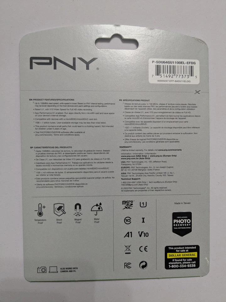 PNY 64GB Elite Class micro SD- Brand New - Image 2 of 4