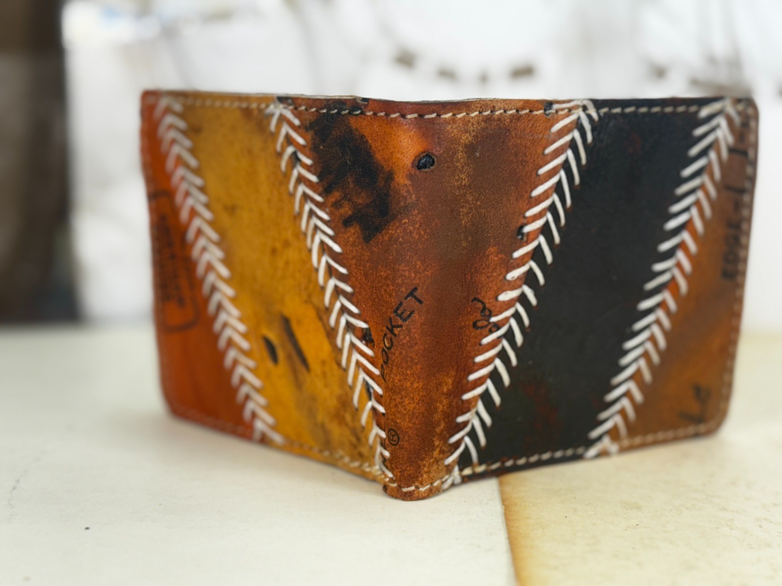 Leather Wallet Bifold Brown Tan Black Men&rsquo;s Wallet
