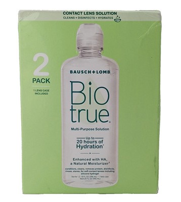 Twin Pack BioTrue Multi-Purpose Solution 10 FL OZ Ea Contact Lens Bausch + Lomb