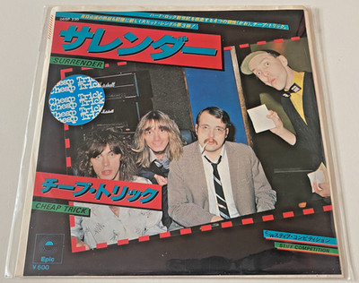 Cheap Trick Surrender / Stiff Competition Japan Import 7  Vinyl Single 1978 Epic
