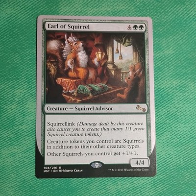 Earl of Squirrel - Light Play MTG Unstable