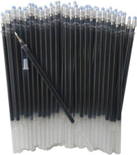 Gel Ink Pens Refills Black,50 Pack Pen Ink Refills,0.5 Mm Fine Point,130Mm/5 Inc