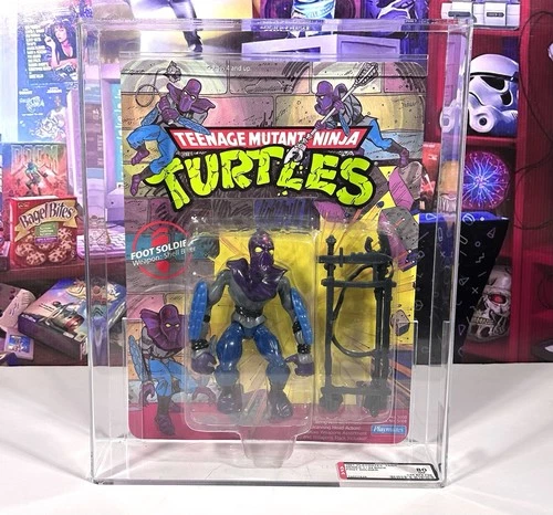 Vintage 1991 TMNT MOC FOOT SOLDIER Series 1 - 44 Back Graded AFA 80 Playmates