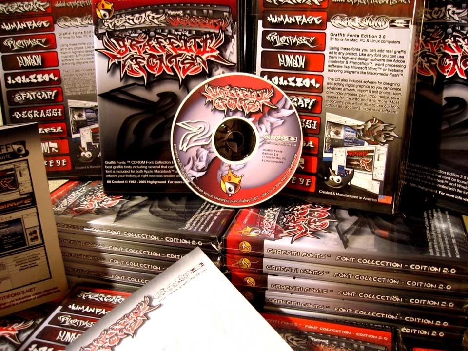 Graffiti Fonts 2 Collection - Royalty Free Fonts and Art - Original Copy - Image 2 of 3