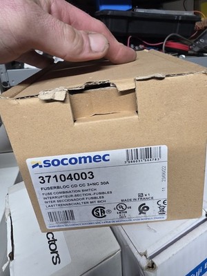 SOCOMEC fuse combination switch 37103003 new
