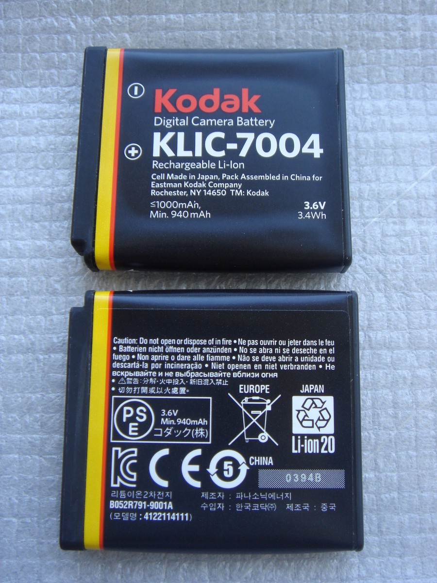 Original Kodak KLIC-7004 Battery Playsport - ZX3 PlayTouch