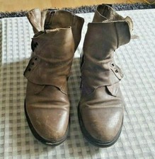 M A.S.98 Airstep Boots Stiefelletten Biker Größe 38 braun schlamm
