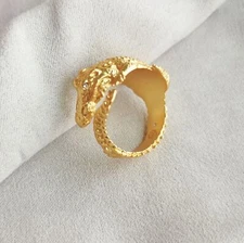 Julie Vos Alligator Gold Ring #7