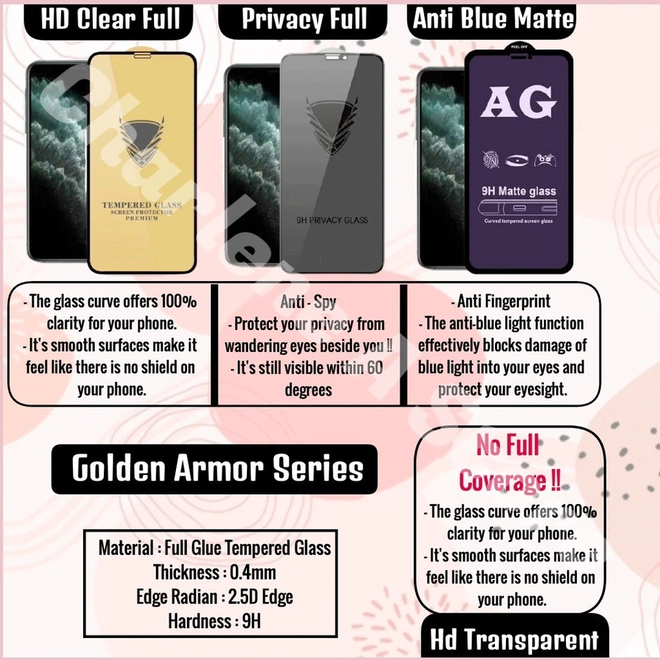 IPhone Tempered Glass Screen Protector (BUY 3 FREE 1) - Image 2 of 4