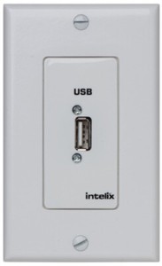 Liberty AV USB-WP-C-W-RST-AG USB Extender WallPlate, Client-side