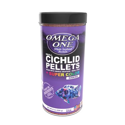 Omega One Floating Cichlid Pellets 8 Ounce Ideal Balance Fish Food
