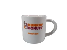 Vintage Dunkin Donuts Scented Candle Mini Mug PUMPKIN COFFE CUP PSL