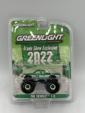 2022 GREENLIGHT Hobby EXCLUSIVE TRADE SHOW 1986 Chevrolet S-10 GREEN