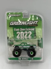 2022 GREENLIGHT Hobby EXCLUSIVE TRADE SHOW 1986 Chevrolet S-10 GREEN