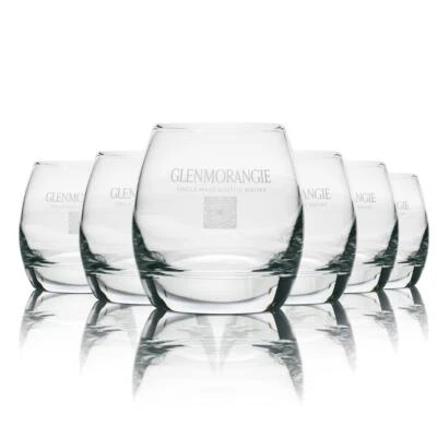 6x Glenmorangie Glas 0,3l Whisky Tumbler Single Malt Tasting Gläser Quinta Ruba