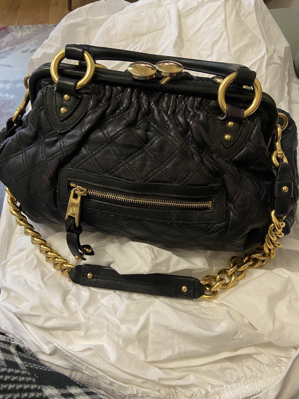 Marc Jacob’s The Stam Bag In Black image 3