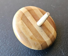 HAND CRAFTED WOOD TOP. NICE GRAIN DESIGN