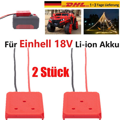 2PCS DIY Power Akku Adapter konverter Spielzeug Aufsteigen Für Einhell 18V Akku