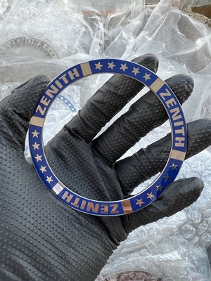 Zenith Metal Super Swept Rings Blue/Chrome (Set of 4)