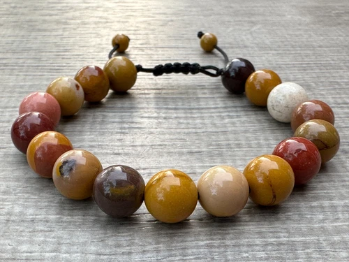 Grade A++ Edelstein Perlen verstellbar Armband 10 mm, echte Kristalle Armbänder - Bild 69 von 124