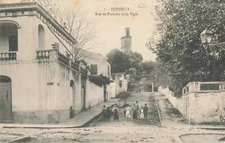 CPA ALGERIE DJIDJELLI RUE DE PICARDIE ET LA VIGIE