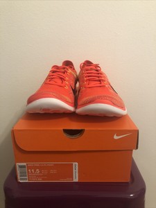 New Rare Nike Free 4 0 Flyknit Lava Mens Us 11 5 Orange Solar Running Shoes 887225140182 Ebay