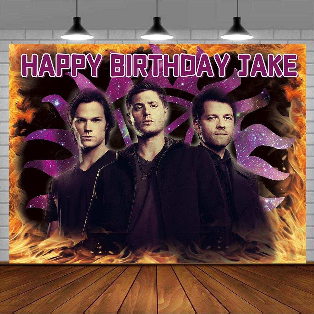 Supernatural Personalised Custom Banner Backdrop Party Decor Birthday Gift
