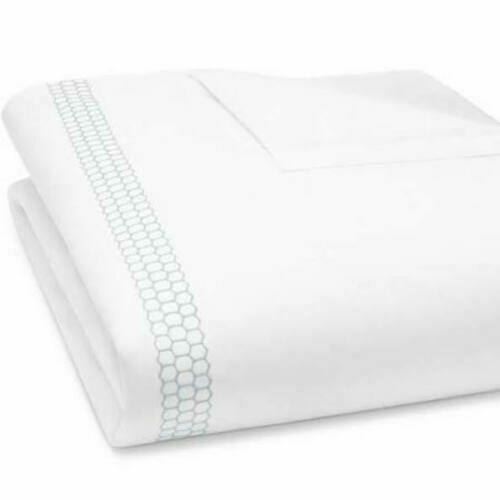 Matouk Liana Duvet Cover Full Queen White Silver embroidery Cotton eBay