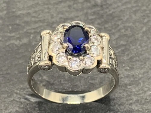 Synthetisch-Hergestellt-Oval-Edelstein - Ringe