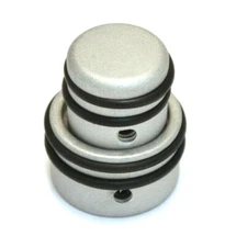 Hipshot Satin Stacked No-Slip O-Ring Knob for Guitar/Bass 6mm/8mm Shafts 80610S