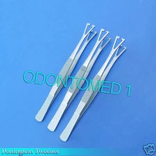 6 Penington Tweezer Slloted 6" Piercing KIT Tools Surgical TATTOO Art Pliers