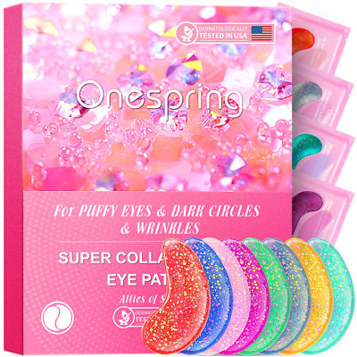 Under Eye Patches 24 Pairs | Wrinkle, Puffiness, Dark Circles, Collagen Gel Pads