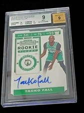 2019-20 PANINI CONTENDERS TACKO FALL #163 #ed 33/55 ROOKIE AUTO BGS 9 MINT