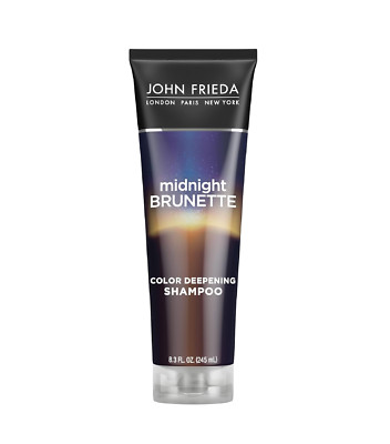 John Frieda Midnight Brunette Color Deepening Shampoo Pack of 1 8.3 oz Evening