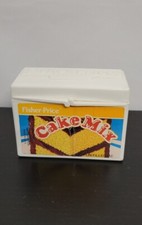 Fisher Price Fun with Food Vintage Cake Mix Box Pretend Play Vintage