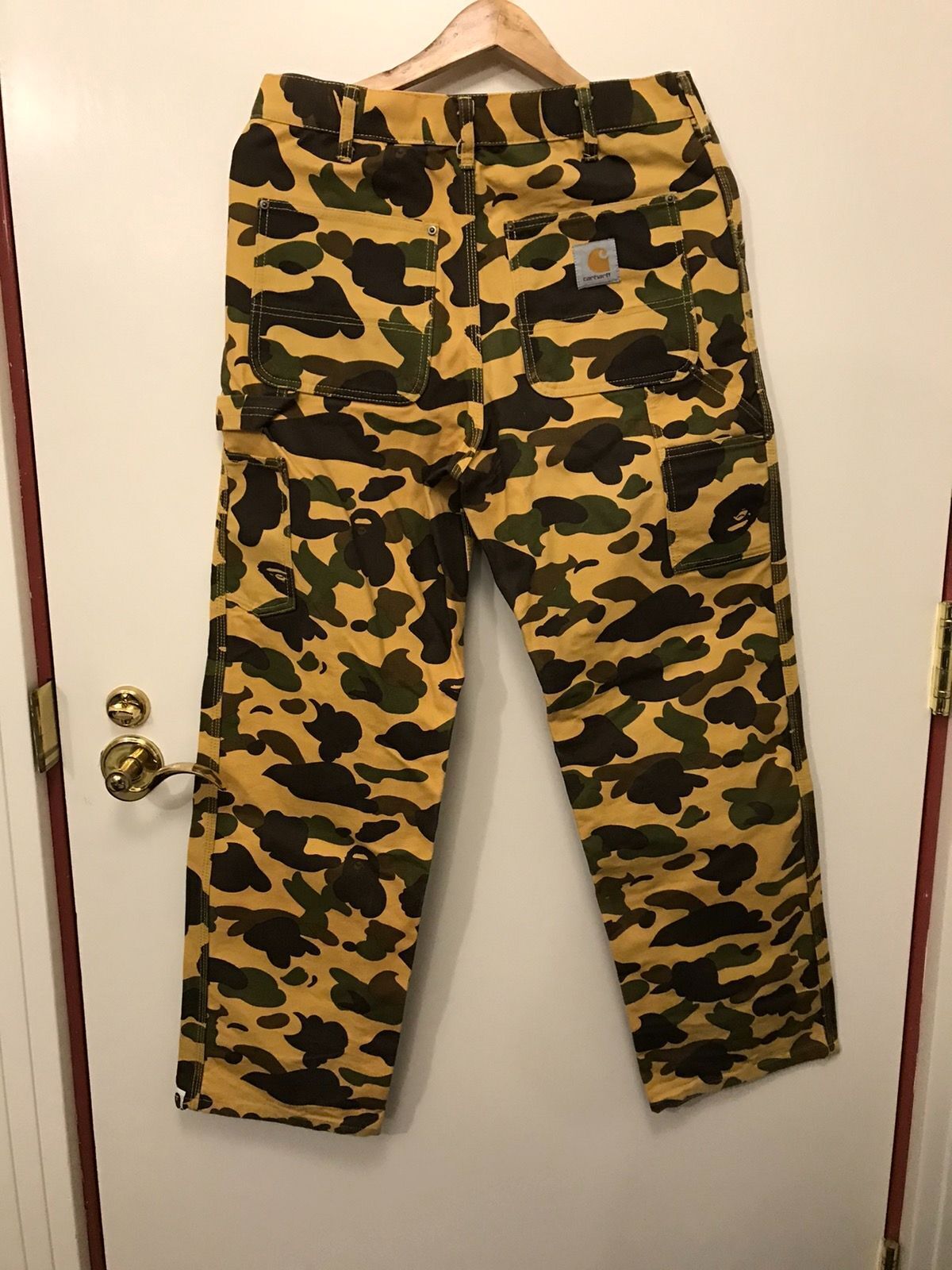 BAPE X CARHARTT PAINTER PANTS MEDIUM - image 2