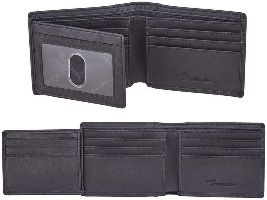 RFID Blocking Trifold Wallet for Men with 12 Card Slots Minimalist Design  