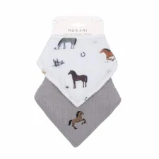 Chantilly Baby Bandana Bib Set – 2Pc Pack Unisex Drool Bibs Cotton Baby Bibs ...