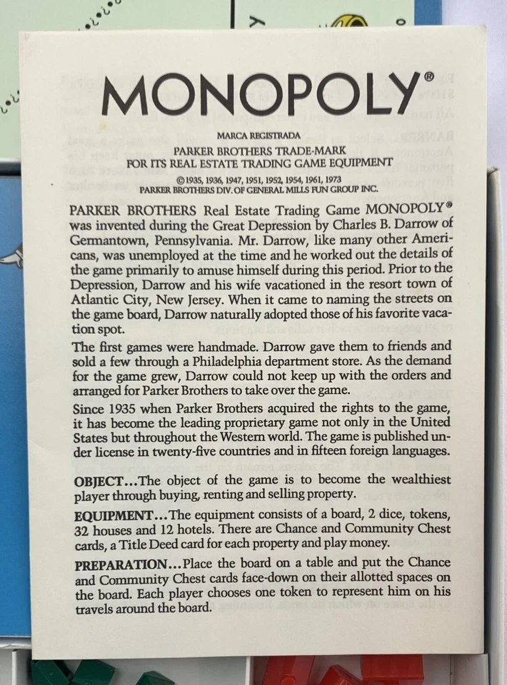 Juego Monopoly 1975 de Parker Brothers completo en muy buen estado envío gratuito Foto 2 de 4