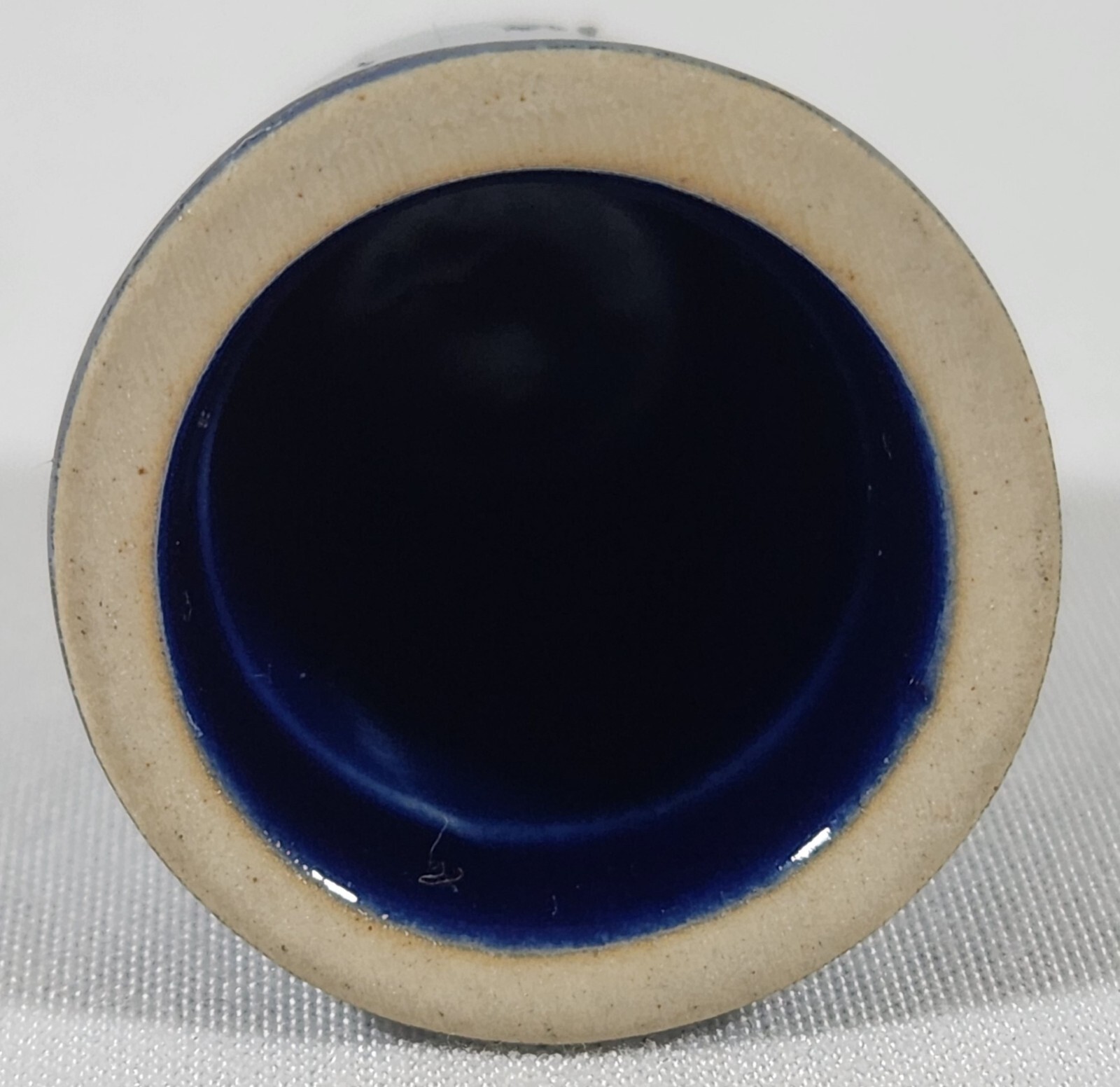 Vintage Pennsylvania Blue Speckled Porcelain Souvenir Thimble