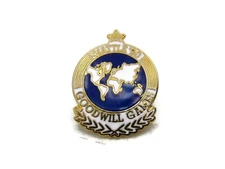 Seattle '90 Goodwill Games Pin Globe & Gold Tone